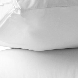 AllerEase 100% Breathable Cotton Pillow Protector for Sleeping, King 36" x 20" (Pack of 1) 2 Count