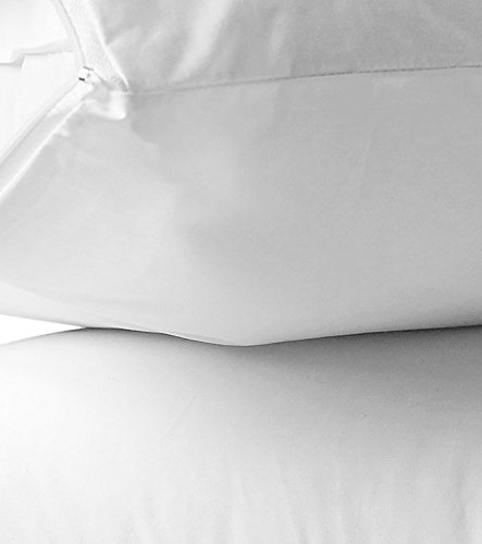 AllerEase 100% Breathable Cotton Pillow Protector for Sleeping, King 36" x 20" (Pack of 1) 2 Count