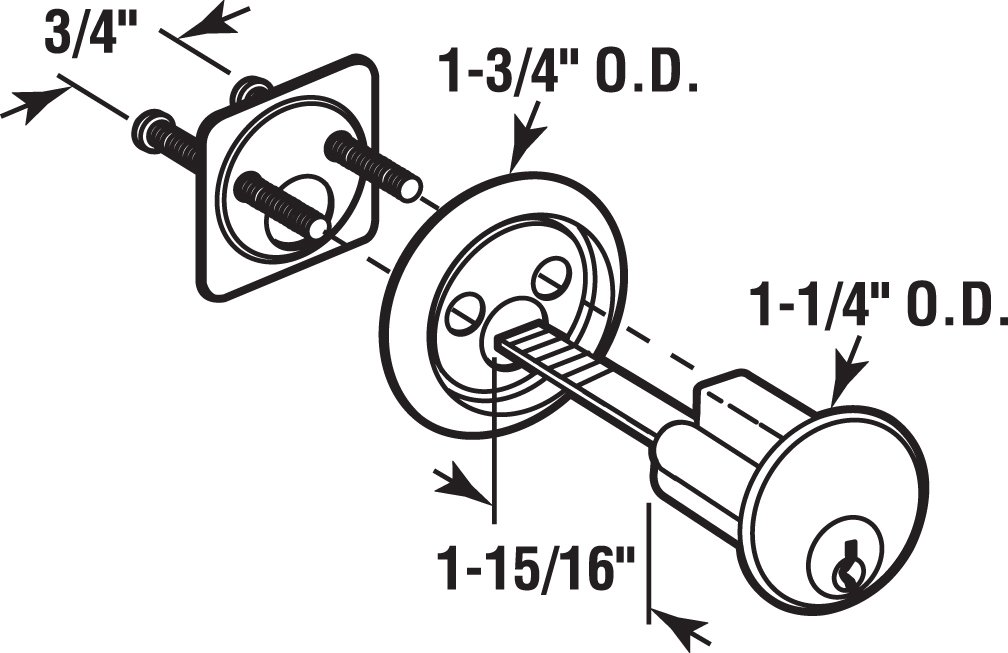 Prime-Line U 10527 Kwikset Repair Cylinder, Keyed Alike (Single Pack)