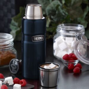 THERMOS Stainless King Vacuum-Insulated Compact Bottle, 16 Ounce, Midnight Blue