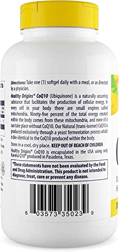 Healthy Origins CoQ10 (Kaneka Q10), 300 mg - Heart Health & Energy Supplement - Gluten-Free & Non-GMO Supplements - 150 Softgels