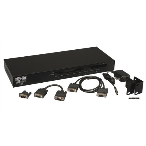 Tripp Lite B042-016 16-Port 1U Rackmount USB PS2 KVM Switch with On-Screen Display