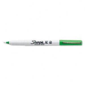 sharpie ultra fine point permanent markers, 12 green markers(37004)