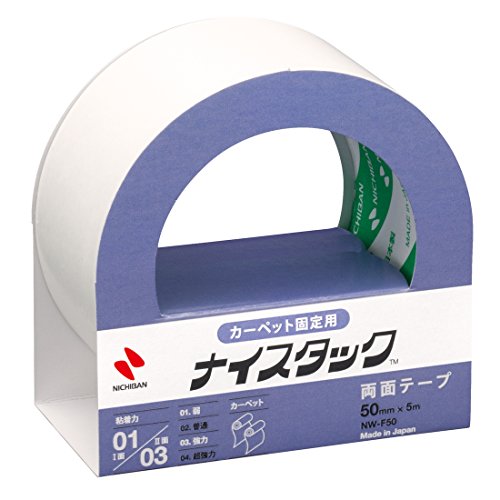 NICHIBAN nice carpet tack fixed double-sided tape 50mm x 5M Shinji NW-F50 (japan import)