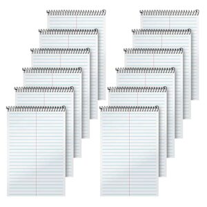 tops 74688 second nature spiral reporter/steno notebook, gregg rule, 6x9, we, 80-sheet, carton of 72