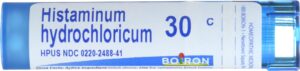 boiron histaminum hydrochloricum 30, 80 pellets, homeopathic medicine for allergy relief