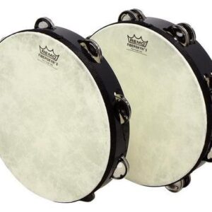 Remo Fiberskyn Tambourine - Quadura Black, 8"