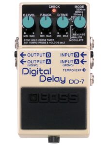 boss dd-7 digital delay pedal