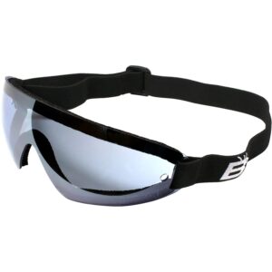 birdz eyewear - wing infinity - blue skies mirror anti-fog skydiving goggle