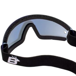 Birdz Eyewear - Wing Infinity - Blue Skies Mirror Anti-Fog Skydiving Goggle