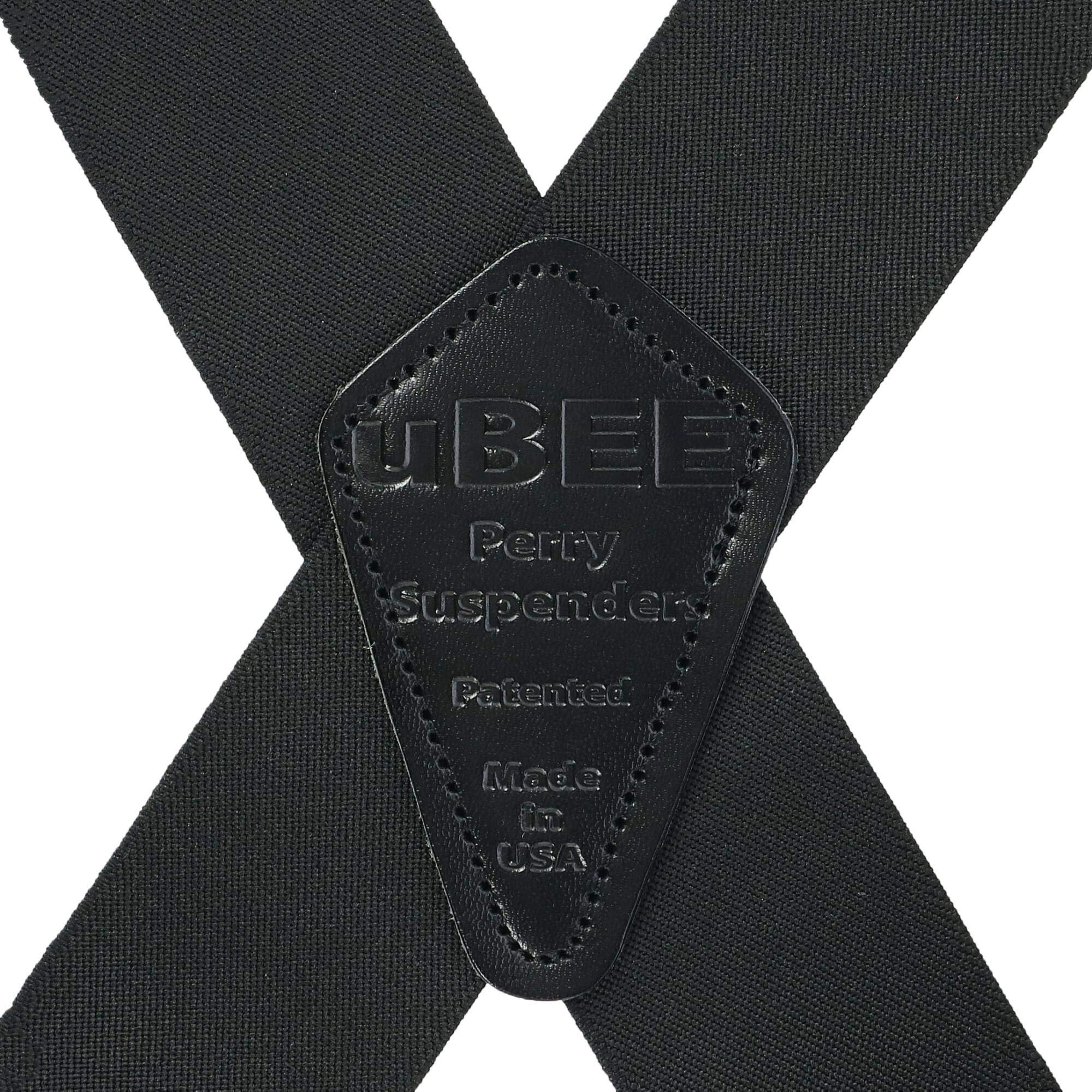 2 inch Perry Outback "Comfort" Suspenders (Wear Like a Vest) (Black,Regular size)