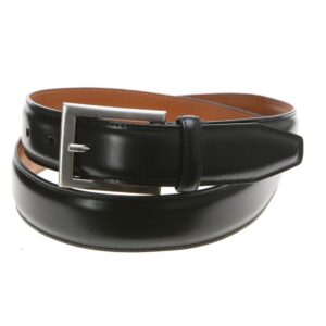 johnston & murphy men's dress belt,black,size 34