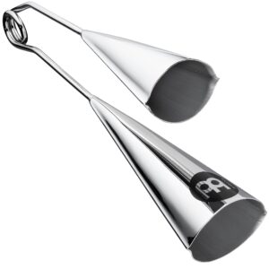 meinl percussion stbag2-ch tonally matched chrome finish steel handheld a-go-go bells, large