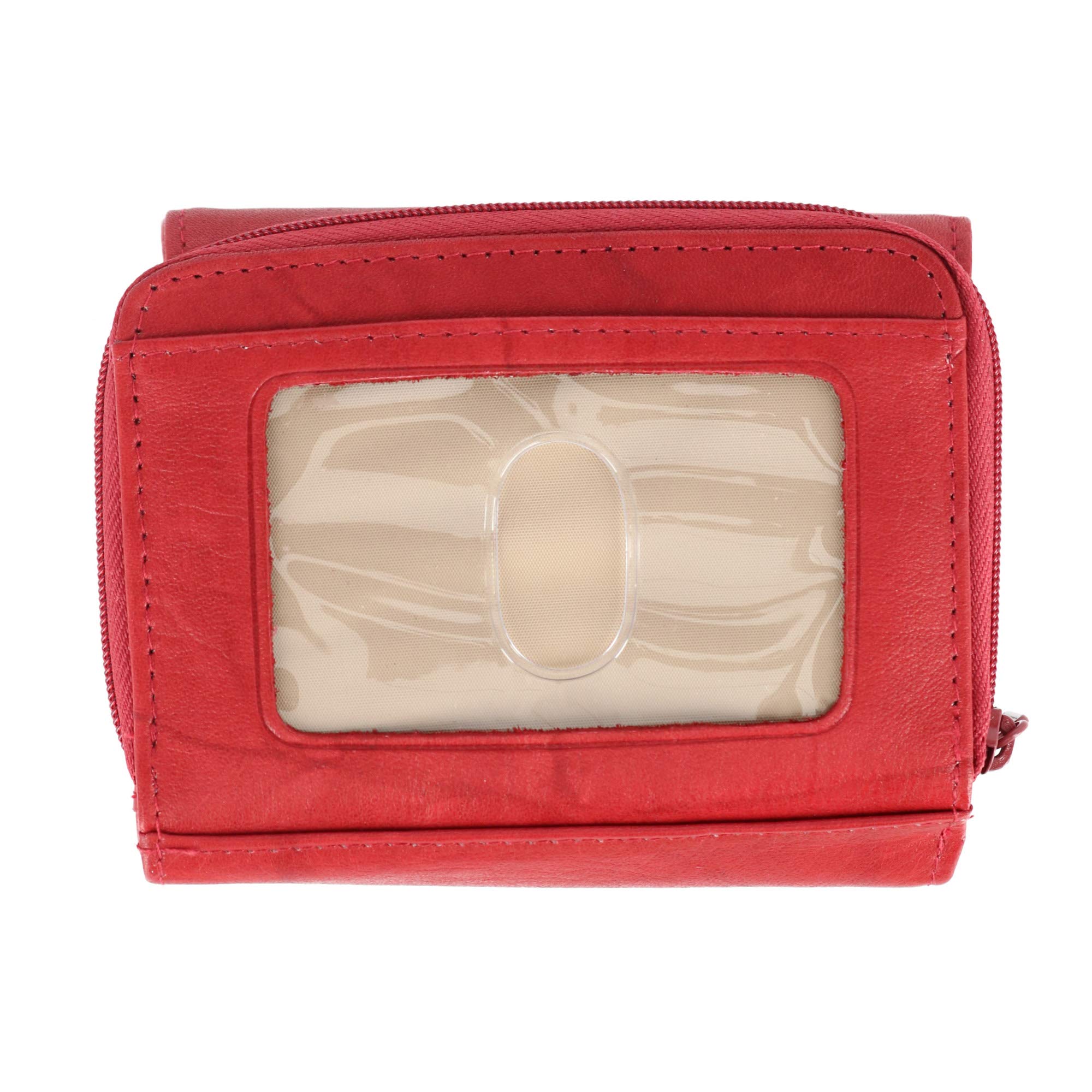 Buxton Heiress Zip Around Wallet RED