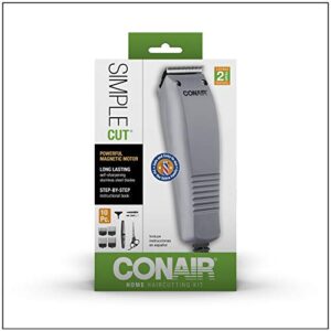 ConairMAN Simple Cut, Hair Clippers for Men, 10-piece Home Hair Cutting Kit