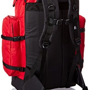 Everest Hiking Pack, Red, One Size