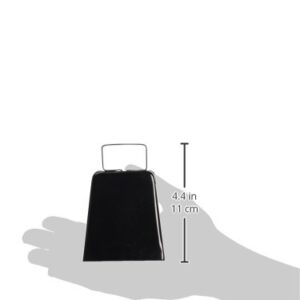 Beistle Black Cowbell Noisemaker, 4"