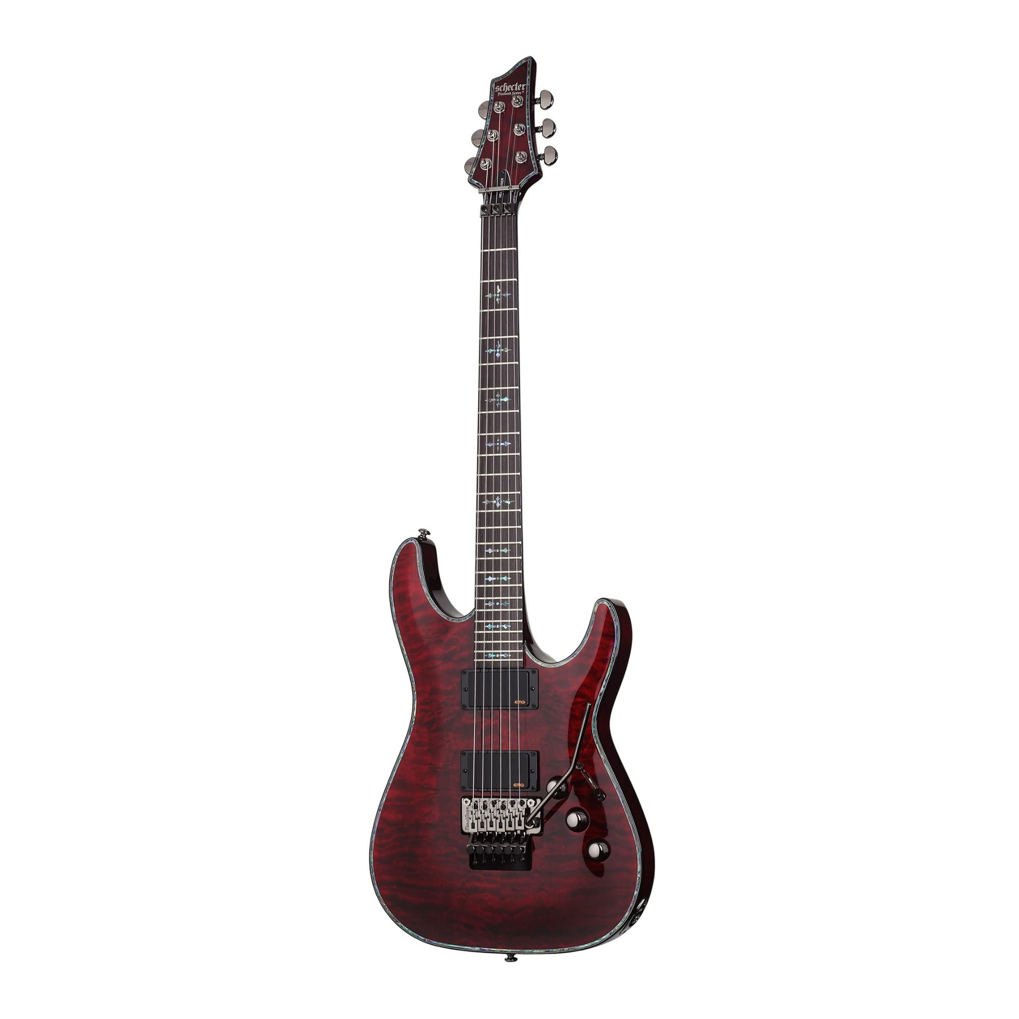 Schecter Hellraiser C-1 FR Electric Guitar, Black Cherry