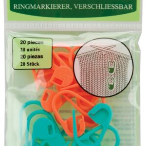 Clover Lock Ring Markers, 20/pkg