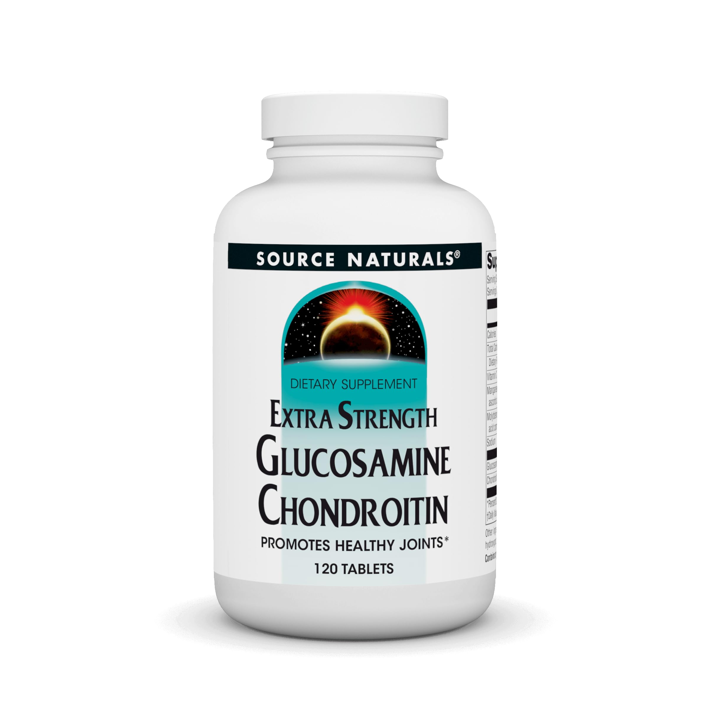 Source Naturals Extra Strength Glucosamine Chondroitin,Promotes Healthy Joints* - 120 Tablets