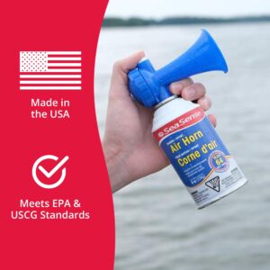 SeaSense Air Horn – Large Size (3.5 oz), 118 dB – Loud 1 Mile Range, Meets EPA & USCG Standards – Great for Boat & Marine Safety, Ideal for Sporting Events Such as Football & Soccer