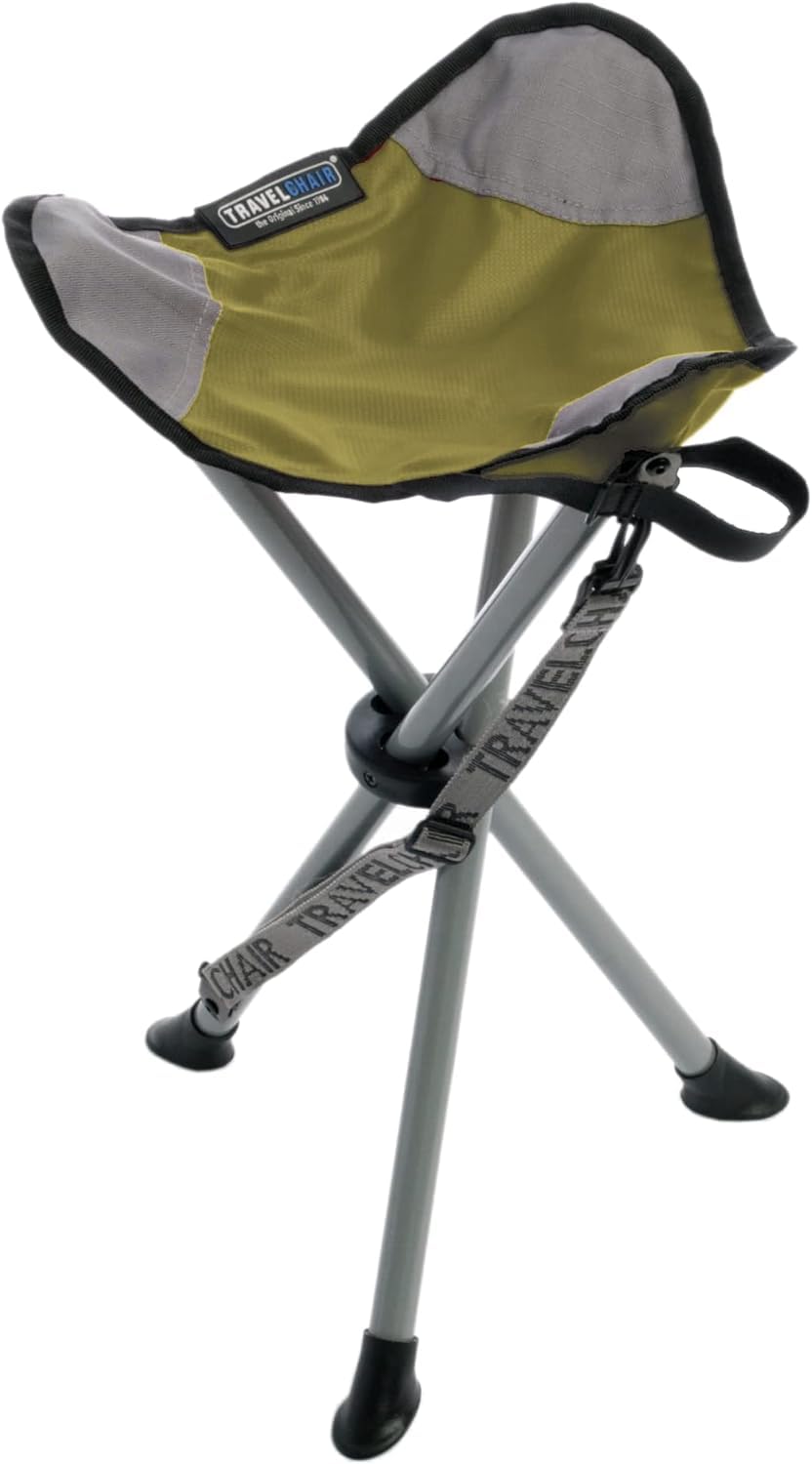 TravelChair Slacker Chair, Portable Tripod Chair for Outdoor Adventures, Green (1389VG)