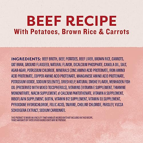 Natural Balance Ultra Premium Wet Dog Food, Beef Formula with Potatoes, Carrots & Brown Rice, 13 Ounce Can (Pack of 12)