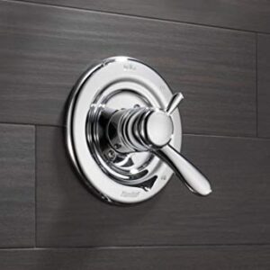 Delta Faucet Lahara 17 Series Dual-Function Shower Handle Valve Trim Kit, Chrome T17038 (Valve Not Included), 4.00 x 4.00 x 5.00 inches