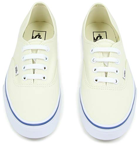 Vans Unisex's Vans Authentic Skate Shoes 8.5 (White/Off White)