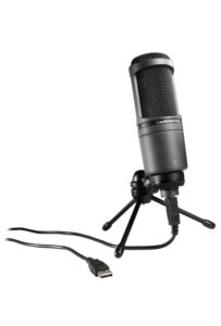 audio-technica at2020usb cardioid condenser usb microphone (discontinued),black