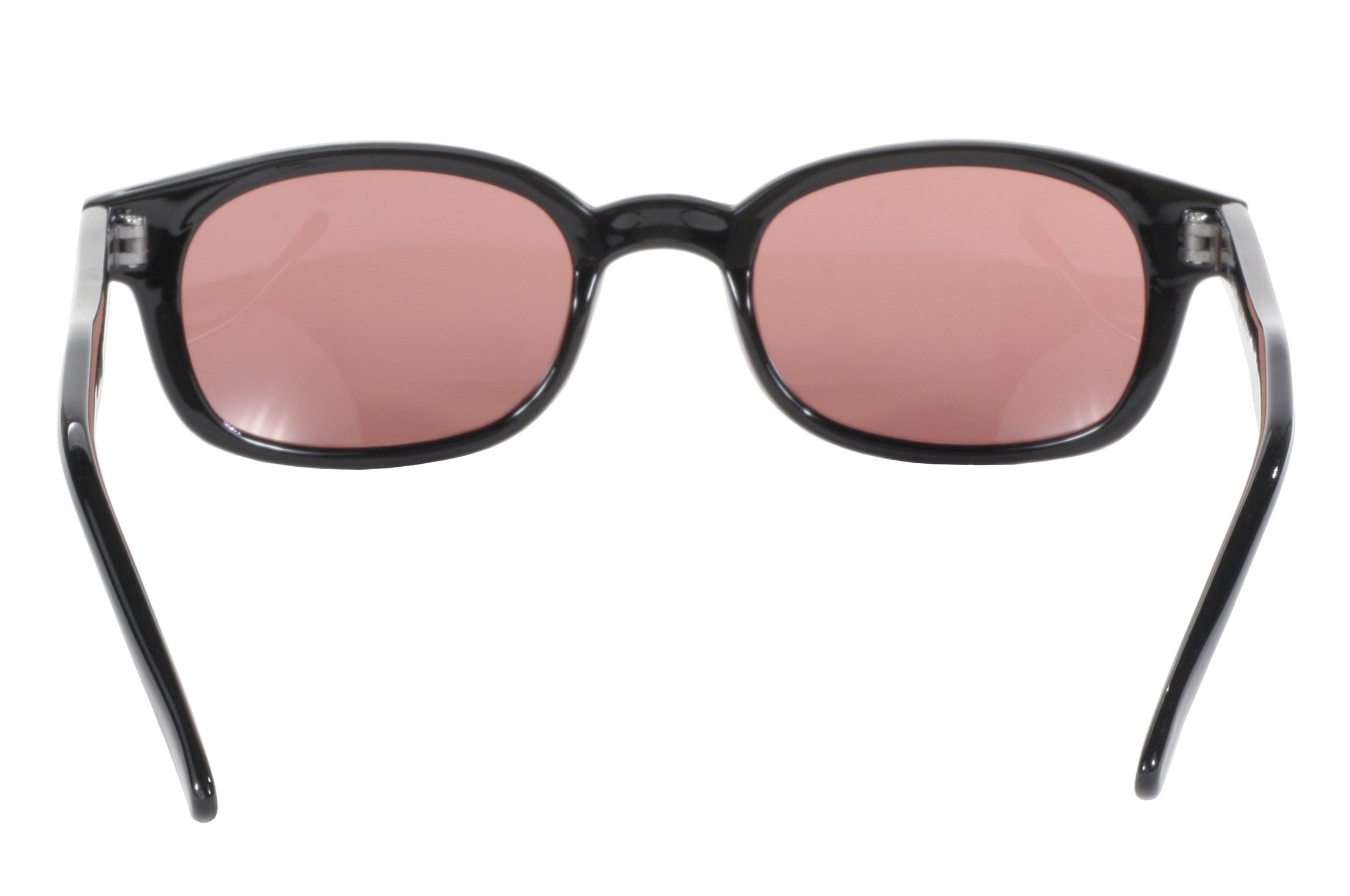 Pacific Coast Original KD's Biker Sunglasses (Black Frame/Rose Colored Lens)