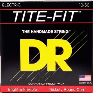 dr strings tite fit electric round core 10-50