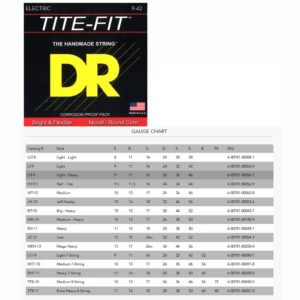 DR Strings Tite Fit Electric Round Core 10-50