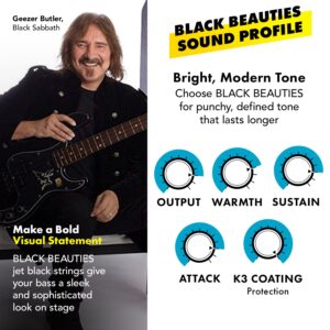 DR Strings BLACK BEAUTIES Bass Guitar Strings (BKB-40)