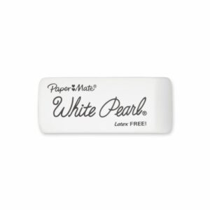 Paper Mate 70624 White Pearl Erasers, Large, 3 Count