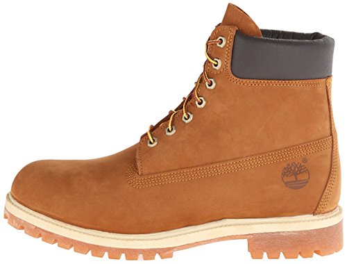 Timberland Men's 6 inch Premium Waterproof Boot, Rust Nubuck, 9.5