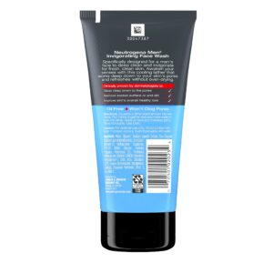 Neutrogena Men's Invigorating Daily Foaming Gel Face Wash, Energizing & Refreshing Oil-Free Facial Cleanser for Men, 5.1 fl. oz