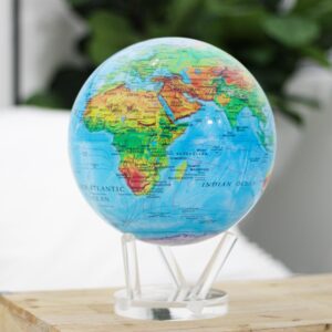 MOVA Globe Blue Relief Map 4.5"