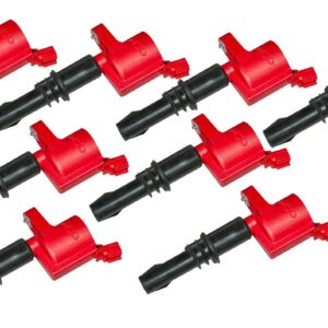 82438 MSD Ignition Coil - Blaster - Ford 3-Valve V8 - Red - 8-Pack