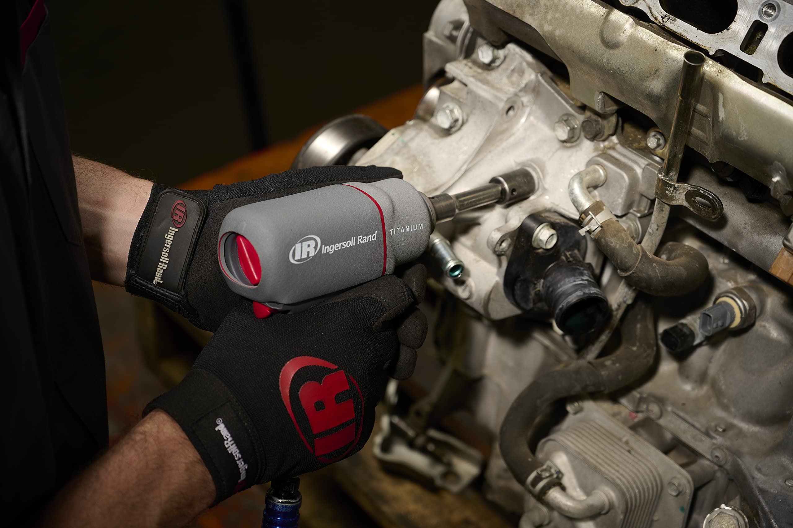 Ingersoll Rand 2115QTIMAX 3/8" Air Impact Wrench, Quiet, 300 ft-lbs Max Torque,