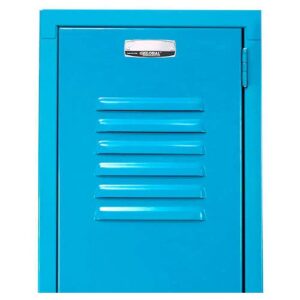 GLOBAL INDUSTRIAL Single Tier Locker, 12x18x60, 3 Door, Ready To Assemble, Blue