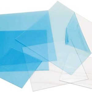 Grafix Ultra Clear .020 Plastic, Durable and Archival Film, Perfect for DIY Crafts, Stencils, Journals, Cards, 3D Embellishments, and More, 12" x 12", 4 Pack, (K20CP1212-4)