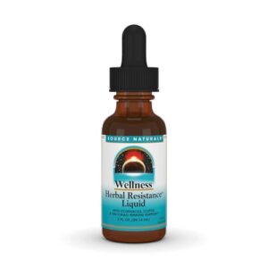 source naturals herbal resistance - contains echinacea, yin chiao, elderberry, & more - 2 fluid oz