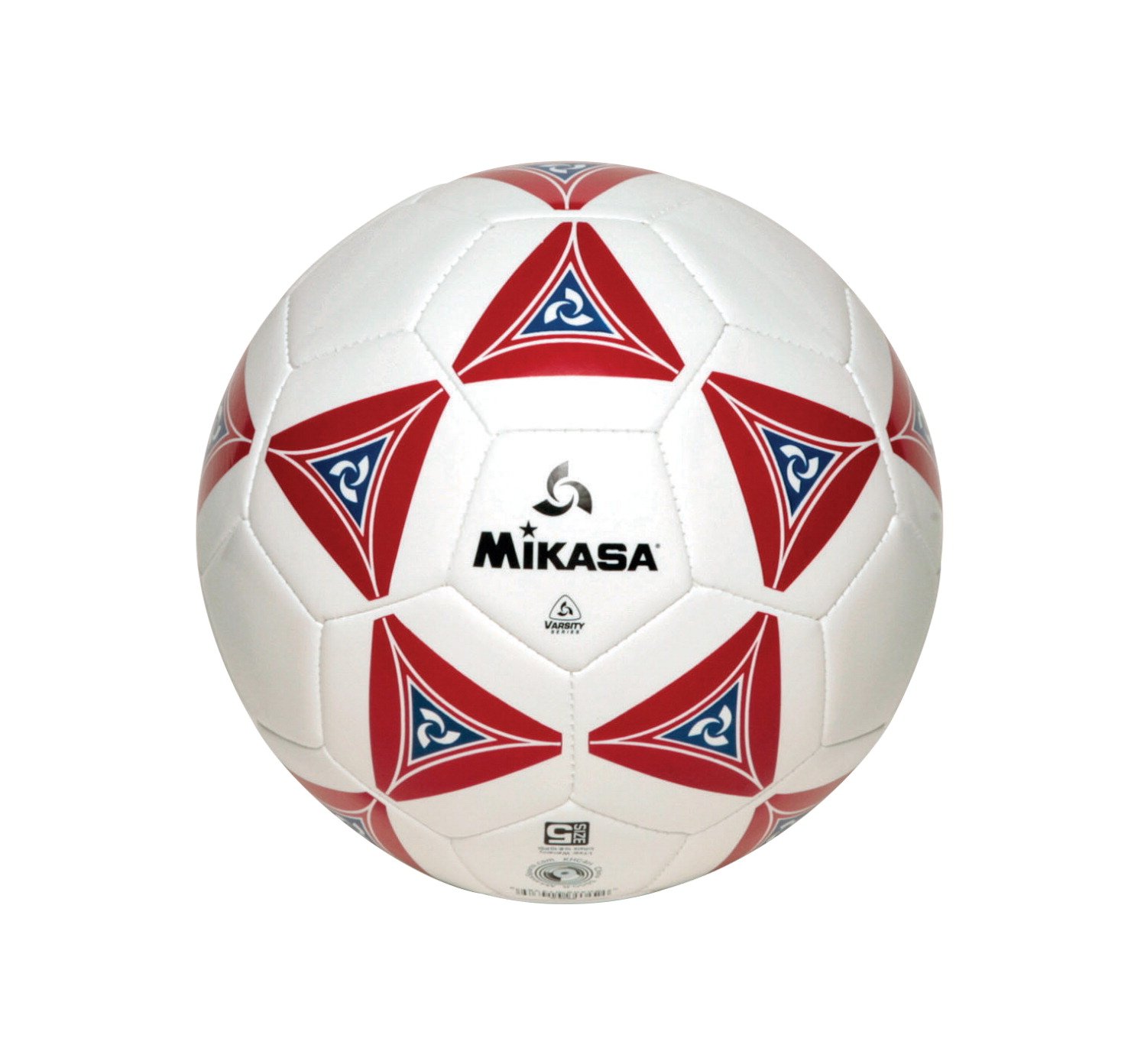 Mikasa Serious Soccer Ball (Red/White, Size 5)