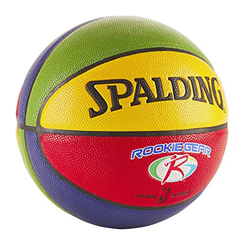 Spalding NBA Rookie Gear Multi Color Youth Indoor-Outdoor Basketball 27.5"