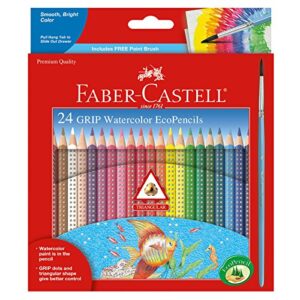 faber-castell - grip watercolor ecopencils - premium art supplies for kids (24 count)