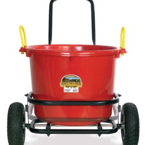 Little Giant® Muck Cart | Large Bucket or Tub Cart | Muck Cart with Wheels | Holds Up to 350 lbs