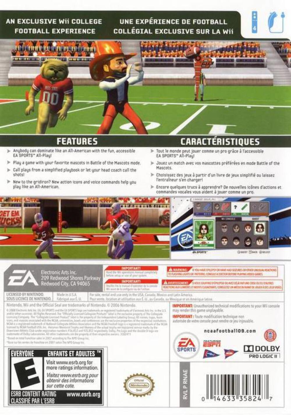 Electronic Arts-NCAA Football 09