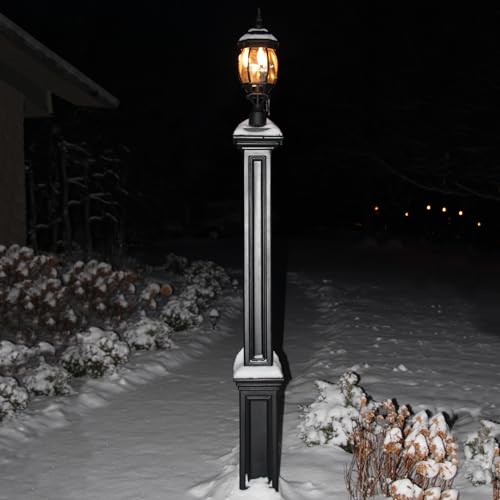 Mayne 5835-BK Signature Outdoor Lamp Post, 9.5x9.5, Black