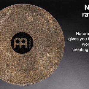 Meinl Percussion SH18 Headed Spark Shaker, Steel with Goat Skin Head